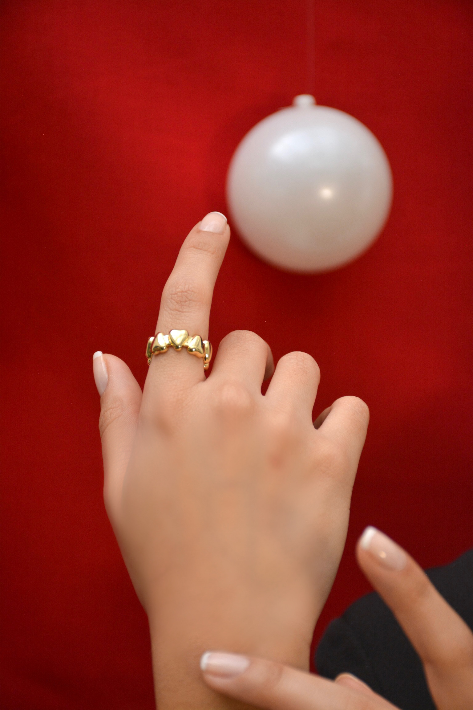 ANILLO CORAZON LISO MED