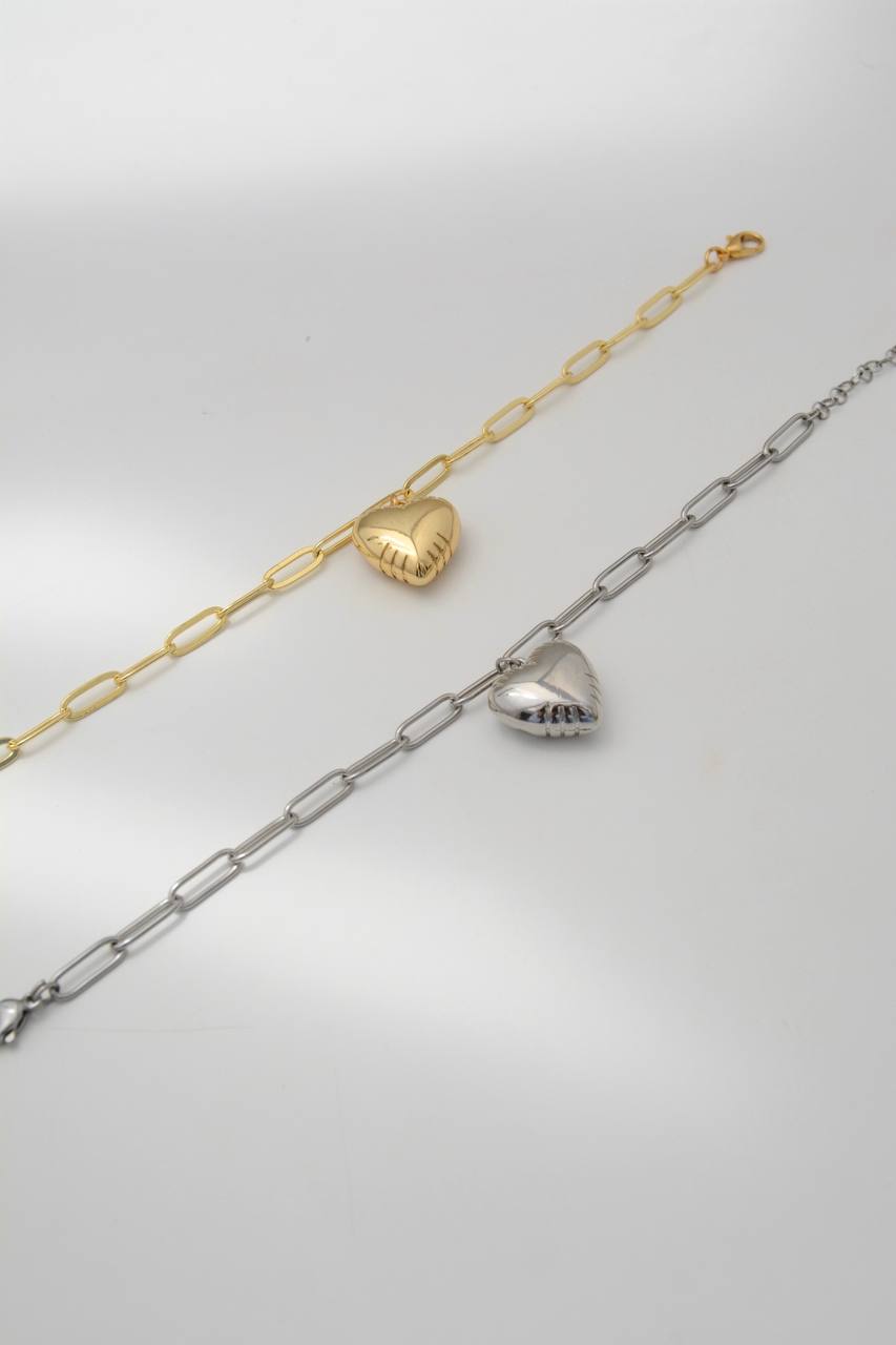 PULSERA CORAZÓN GLOBO