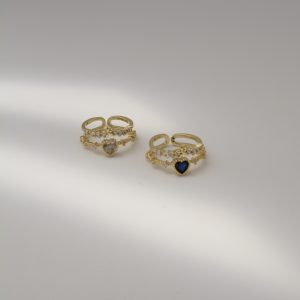 ANILLO CORAZÓN Y FLOR