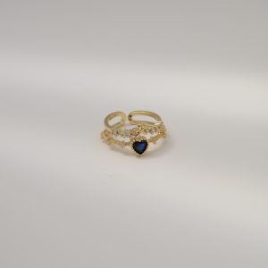 ANILLO CORAZÓN Y FLOR