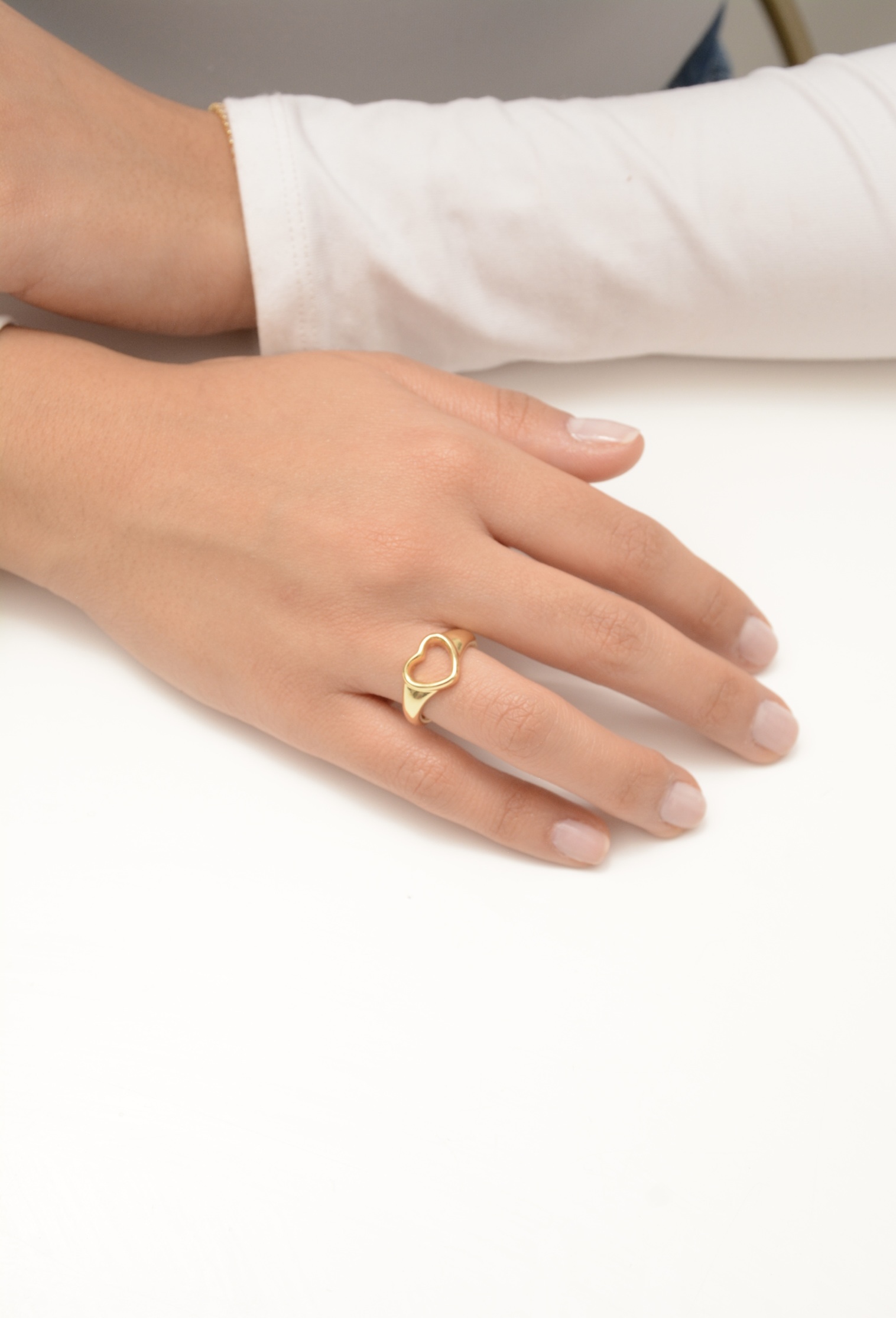 ANILLO CORAZÓN SILUETA