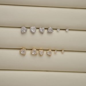 SET TOPOS CORAZONES BRILLO