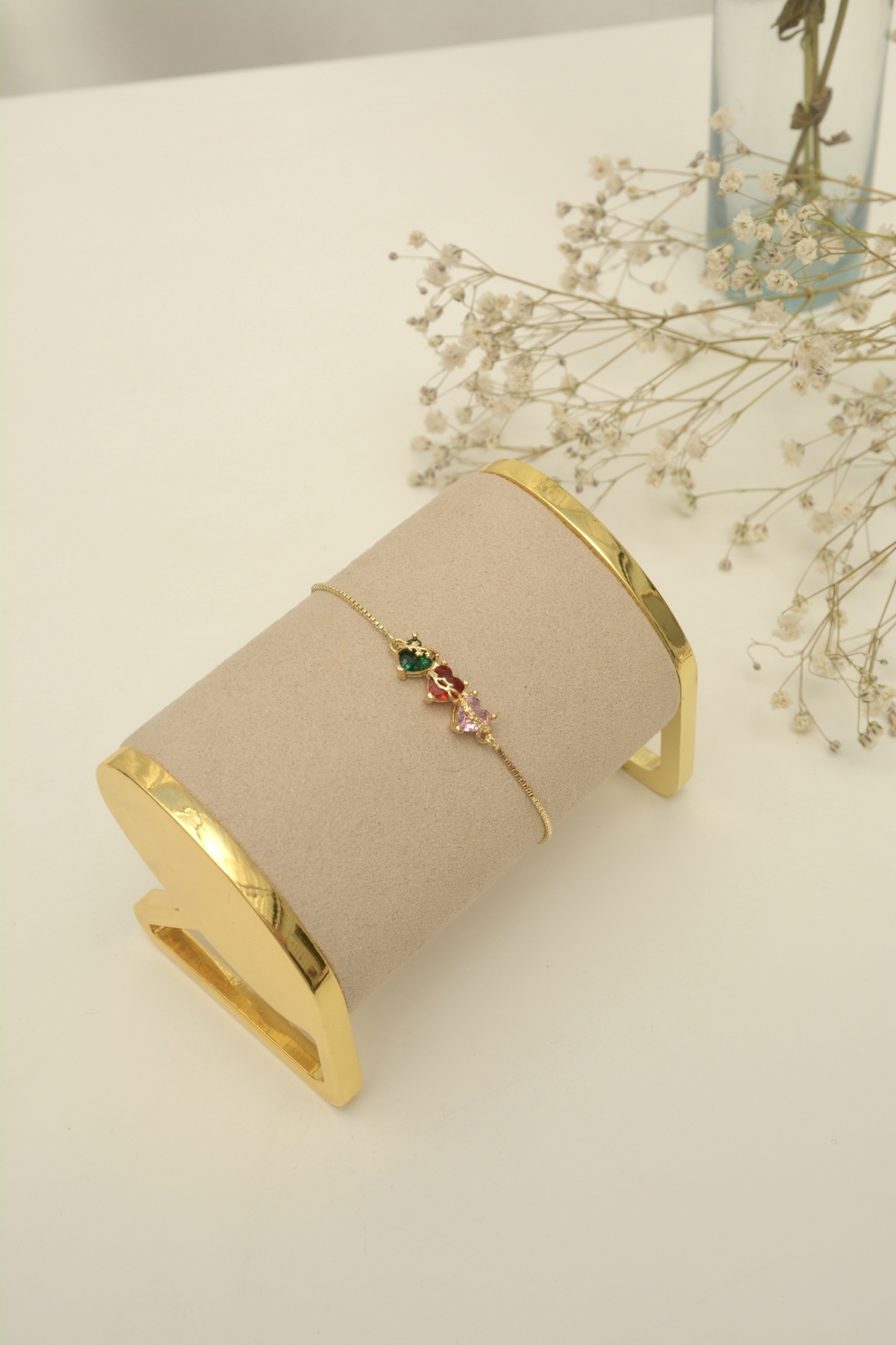 PULSERA CORAZONES COLORES