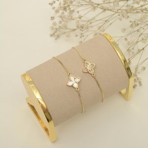 PULSERA FLOR BLANCA