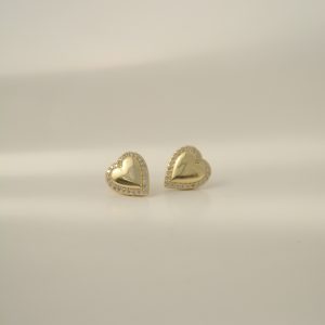 TOPO CORAZÓN LISO Y BORDE BRILLO