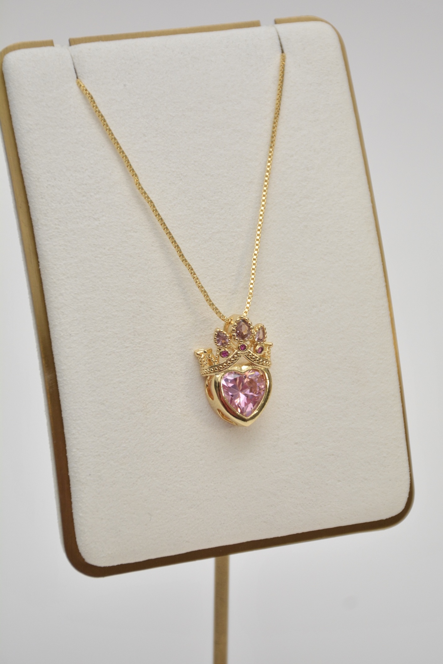 CADENA CORAZÓN PRINCESA ROSA - Image 2