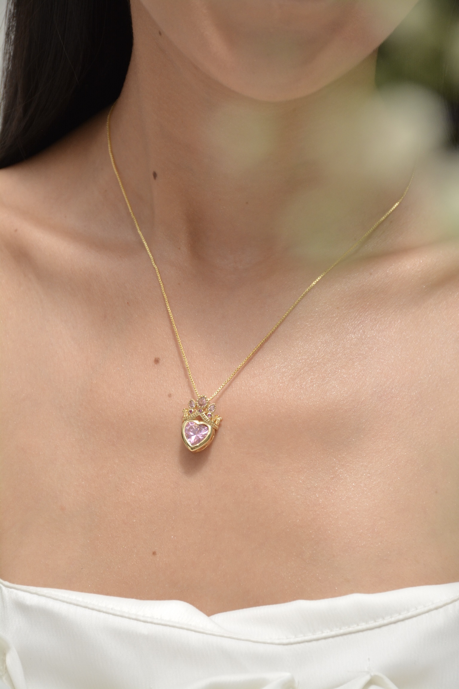 CADENA CORAZÓN PRINCESA ROSA - Image 3