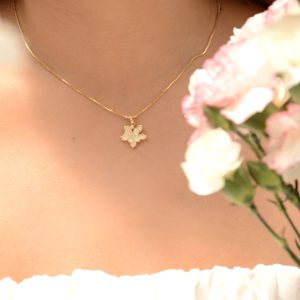 CADENA FLOR BLANCA