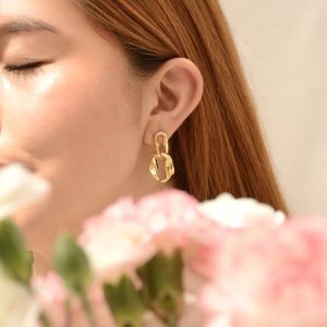 ARETES DOBLE ARO ASIMÉTRICO