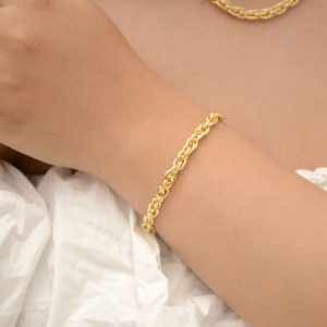 PULSERA AROS ENTRELAZADOS