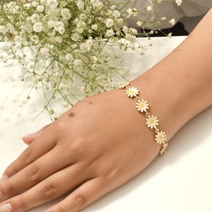 PULSERA FLORES BLANCAS