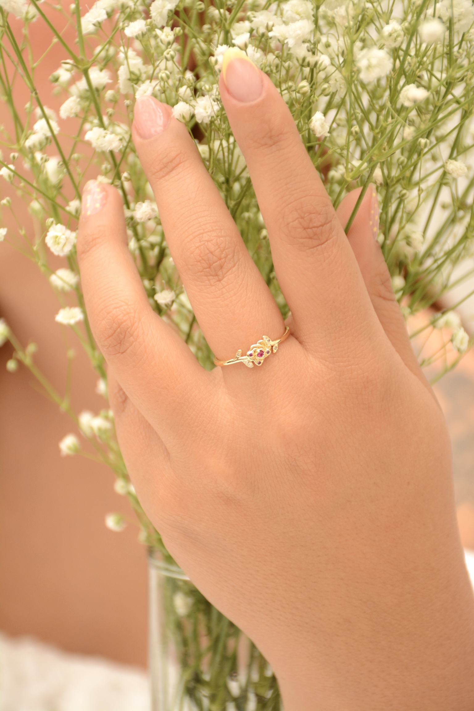 ANILLO MINI ROSA