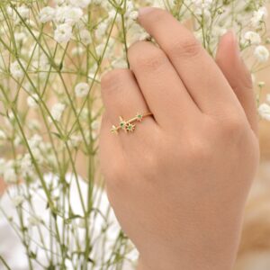 ANILLO ESTRELLAS VERDE