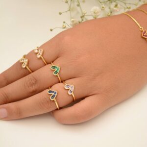 ANILLO CORAZÓN COLORES