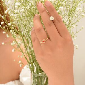 ANILLO CORAZÓN ROJO