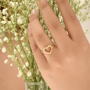 ANILLO CORAZÓN SILUETA