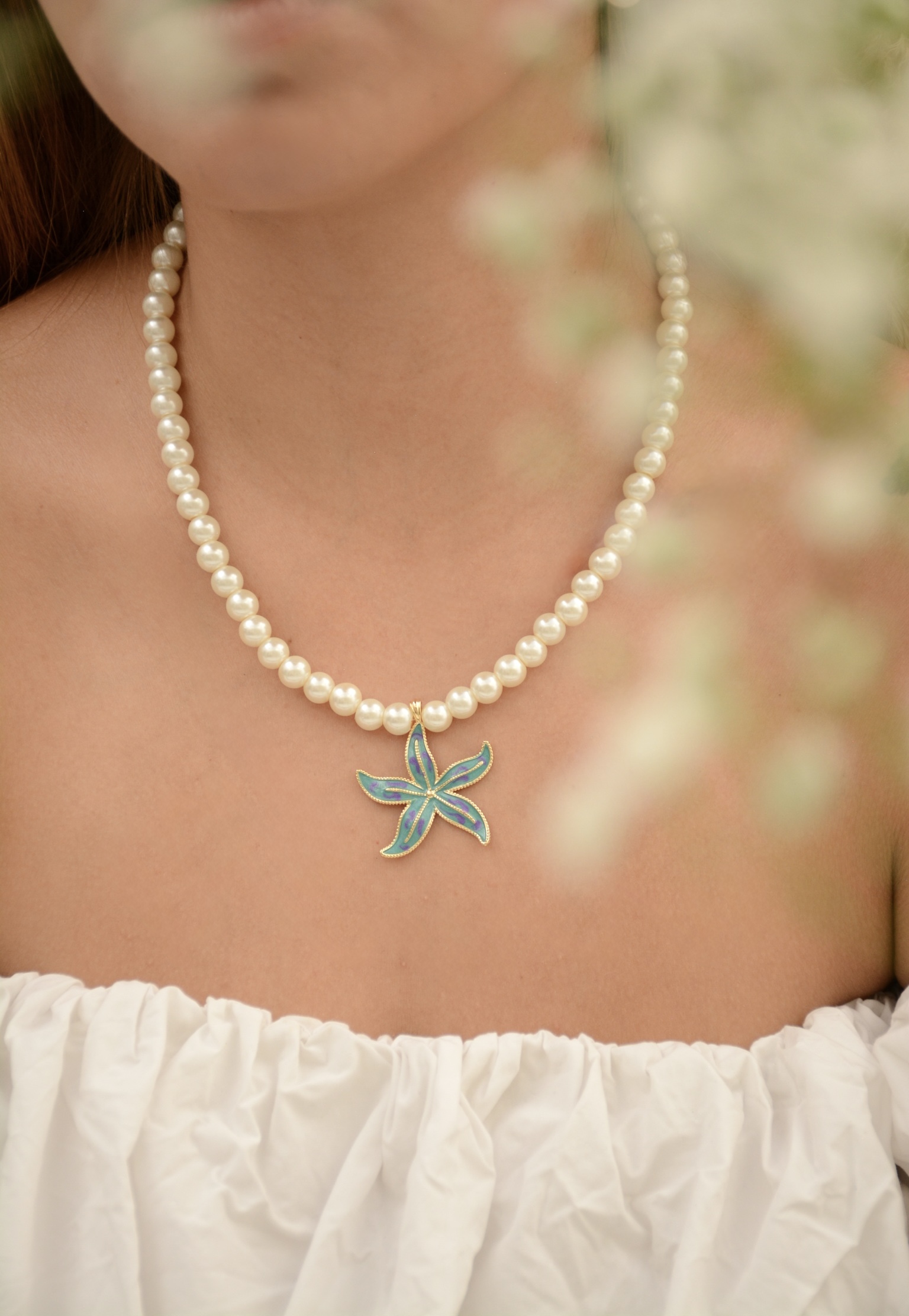 CADENA PERLAS Y FLOR - Image 4