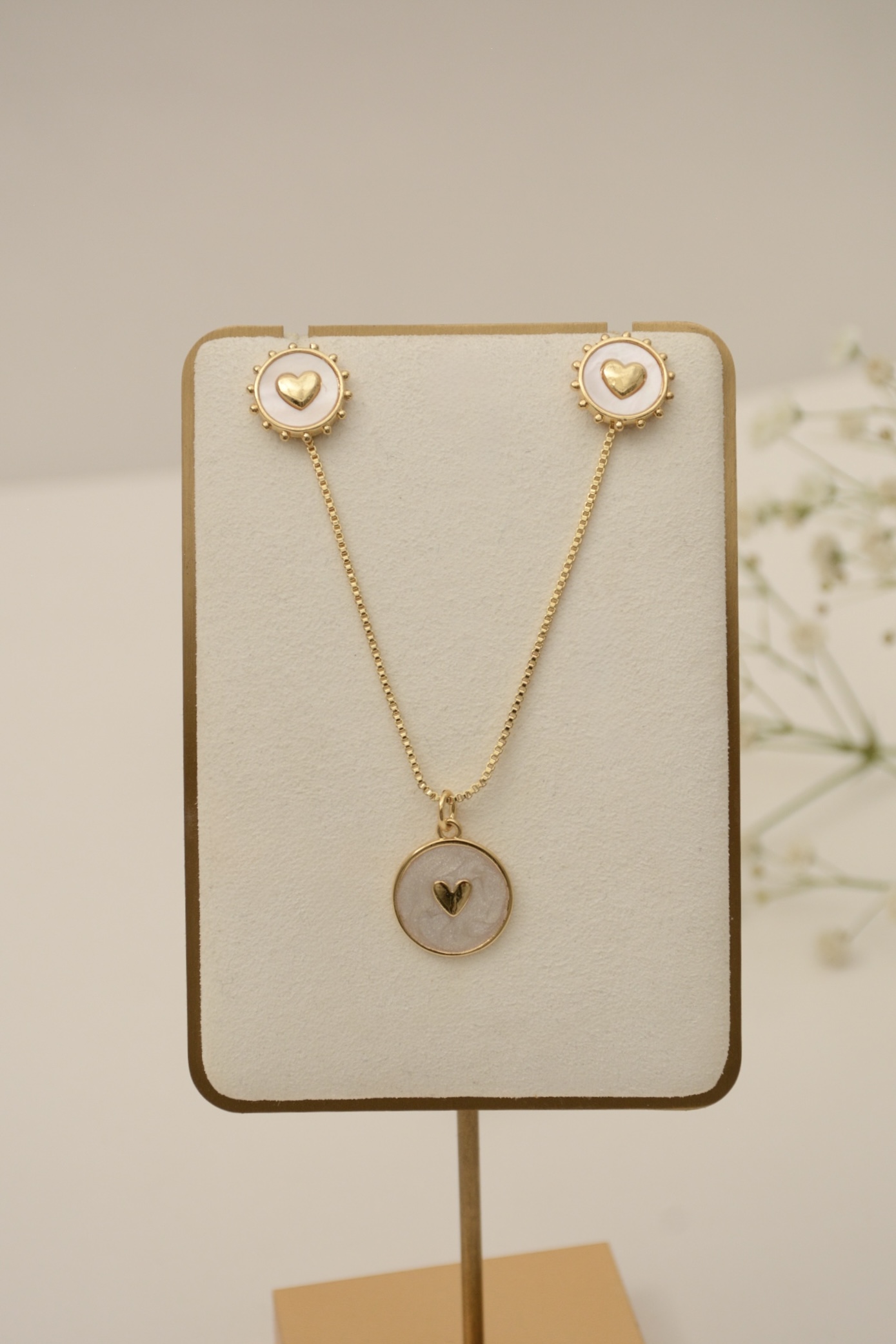 CADENA CORAZÓN CON BLANCO - Image 4
